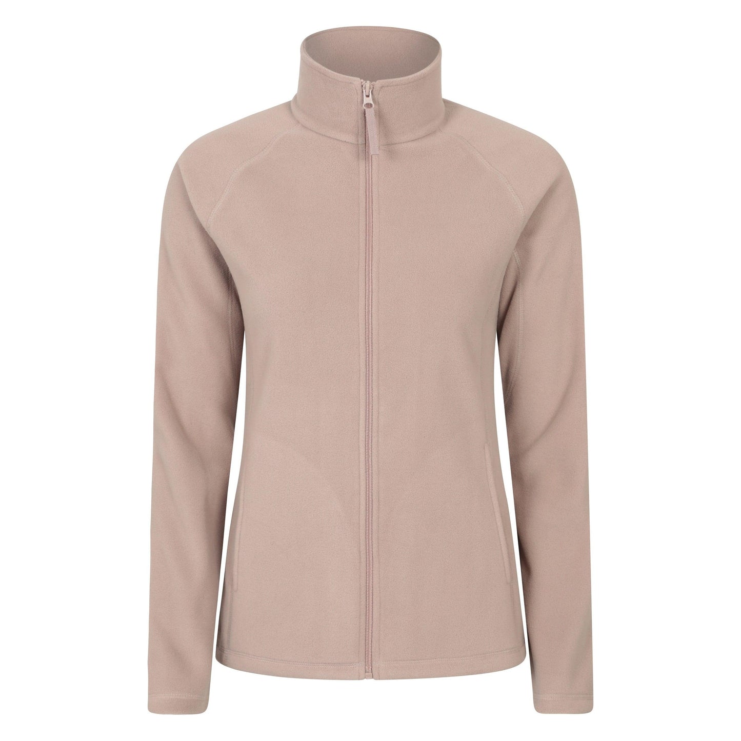 Dark Beige - Front - Mountain Warehouse Womens-Ladies Raso Fleece Jacket