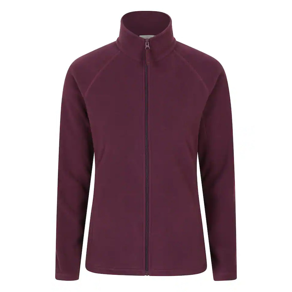Burgundy - Front - Mountain Warehouse Womens-Ladies Raso Fleece Jacket