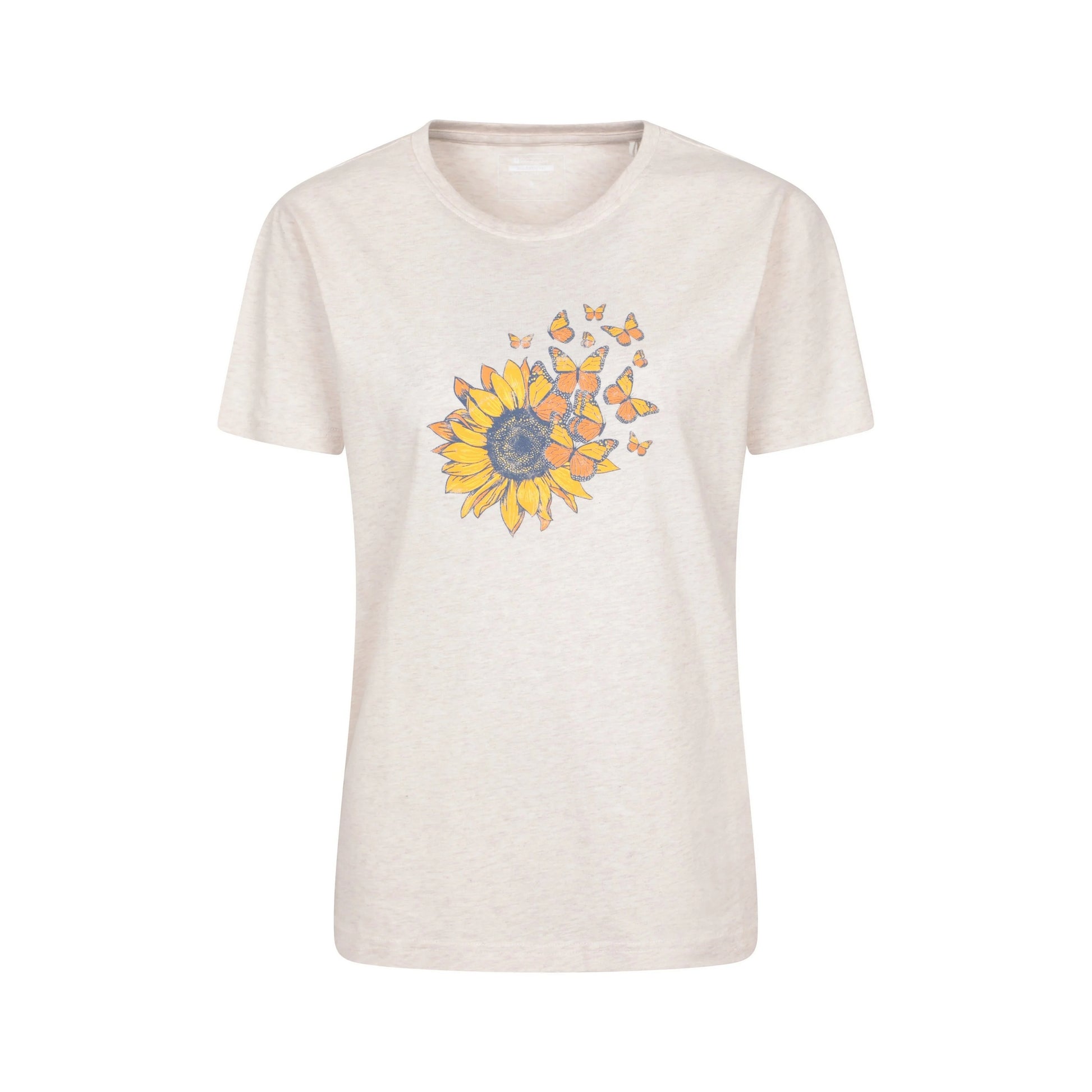 Light Beige - Front - Mountain Warehouse Womens-Ladies Sunflower Relaxed Fit T-Shirt