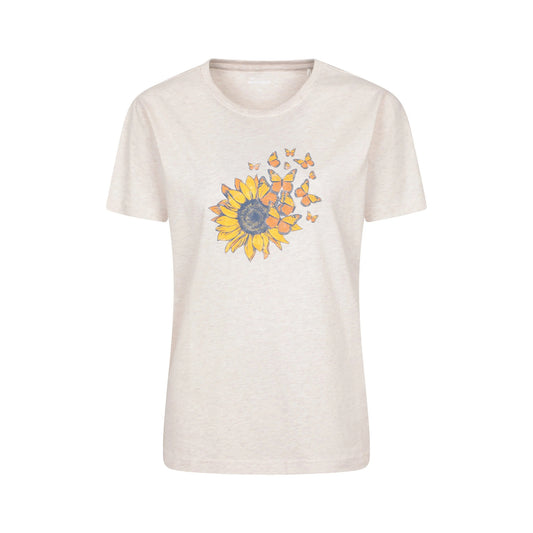 Light Beige - Front - Mountain Warehouse Womens-Ladies Sunflower Relaxed Fit T-Shirt