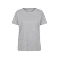 Light Grey - Front - Mountain Warehouse Womens-Ladies Basic Relaxed Fit T-Shirt
