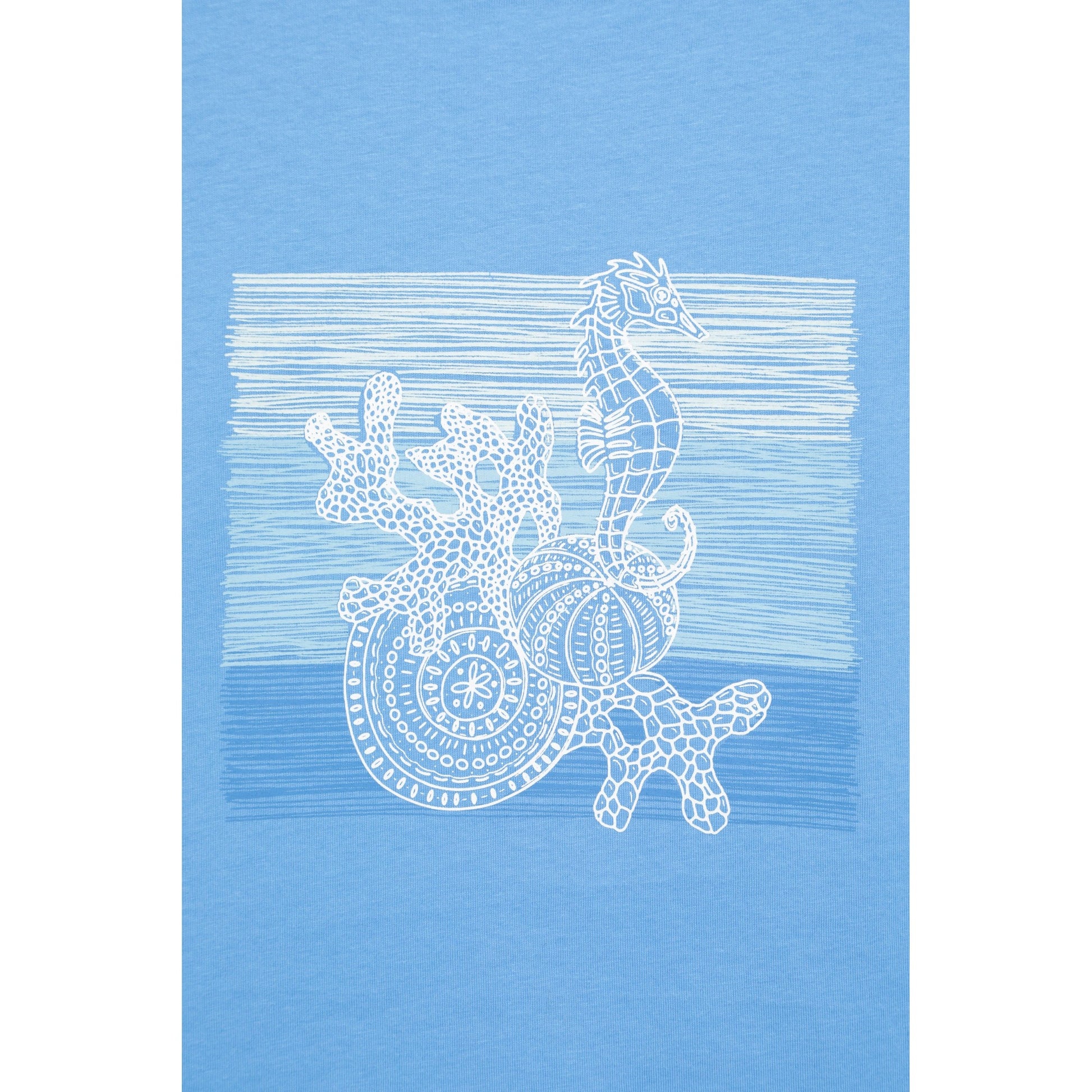 Blue - Close up - Mountain Warehouse Womens-Ladies Seahorse T-Shirt