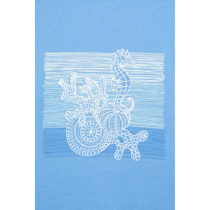Blue - Close up - Mountain Warehouse Womens-Ladies Seahorse T-Shirt