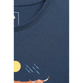 Navy - Pack Shot - Mountain Warehouse Womens-Ladies Scottish Weather Forecast T-Shirt