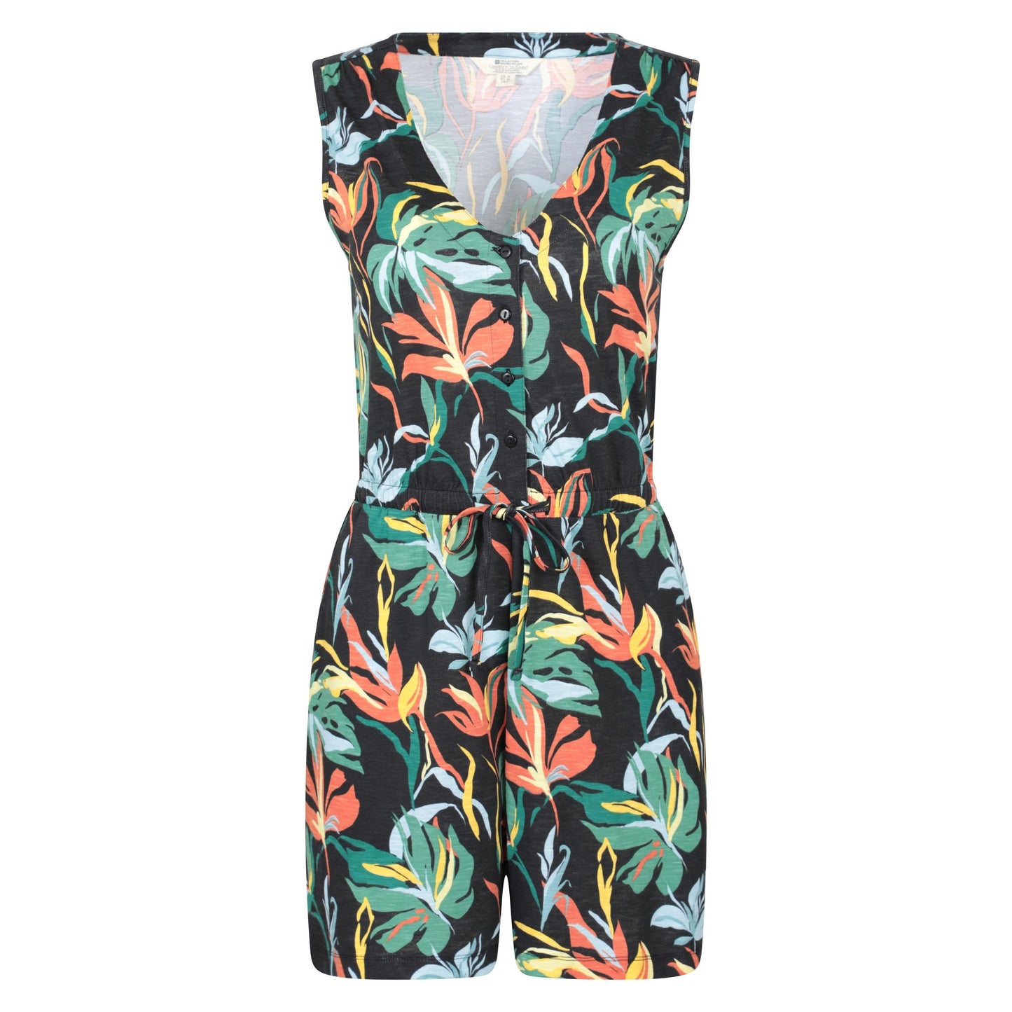 Black - Front - Mountain Warehouse Womens-Ladies Bahamas Playsuit