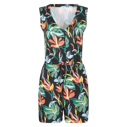 Black - Front - Mountain Warehouse Womens-Ladies Bahamas Playsuit