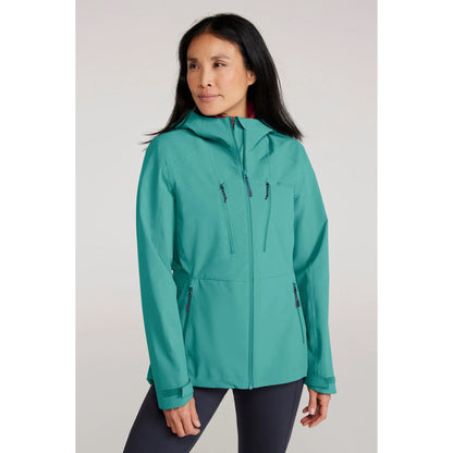 Black - Lifestyle - Mountain Warehouse Womens-Ladies Rainstorm 2.5 Layered Waterproof Jacket