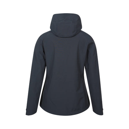 Black - Back - Mountain Warehouse Womens-Ladies Rainstorm 2.5 Layered Waterproof Jacket