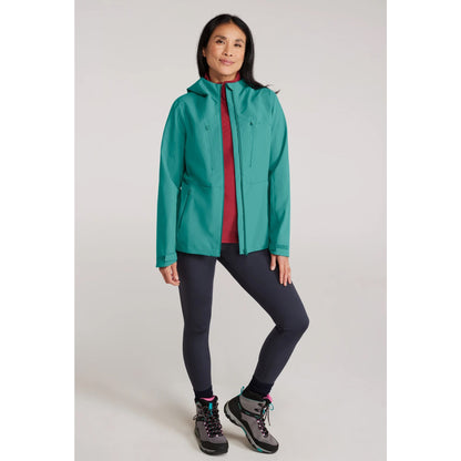 Black - Side - Mountain Warehouse Womens-Ladies Rainstorm 2.5 Layered Waterproof Jacket