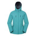 Teal - Front - Mountain Warehouse Womens-Ladies Rainstorm 2.5 Layered Waterproof Jacket