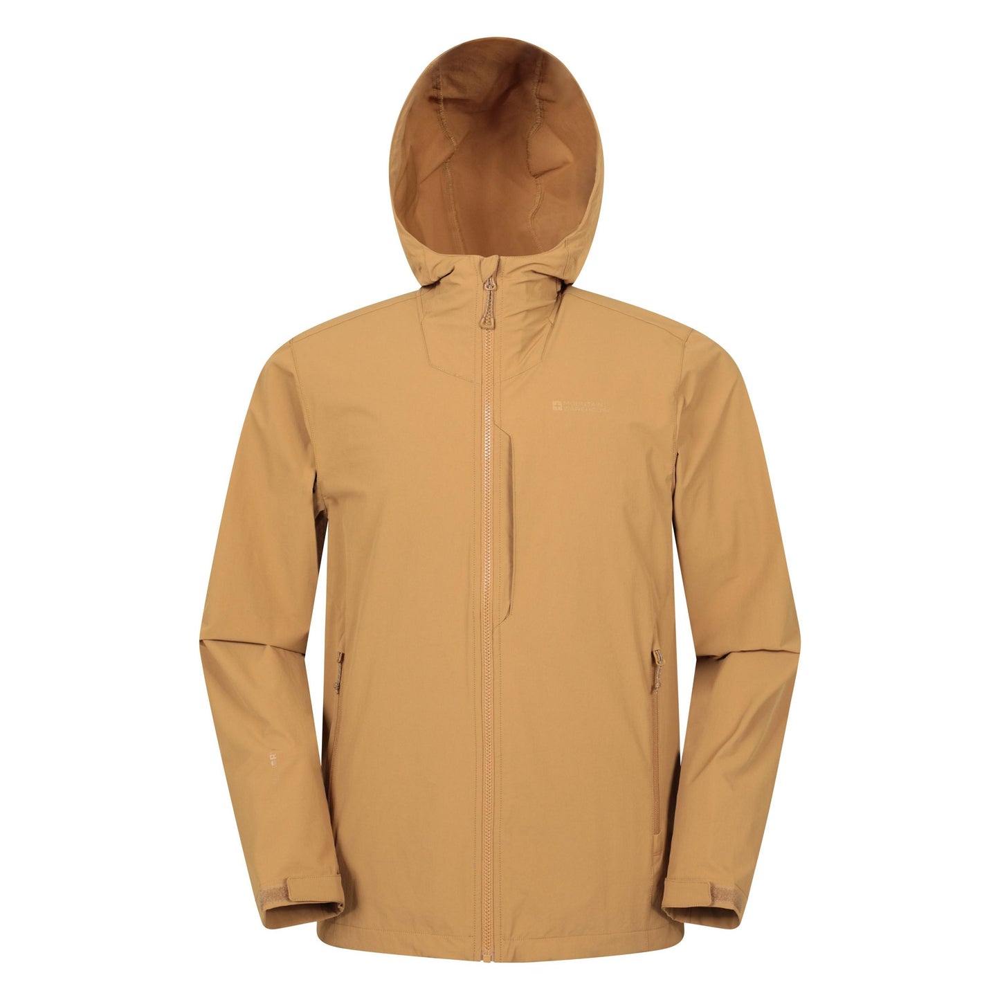 Tan - Front - Mountain Warehouse Mens Retreat Packable Soft Shell Jacket