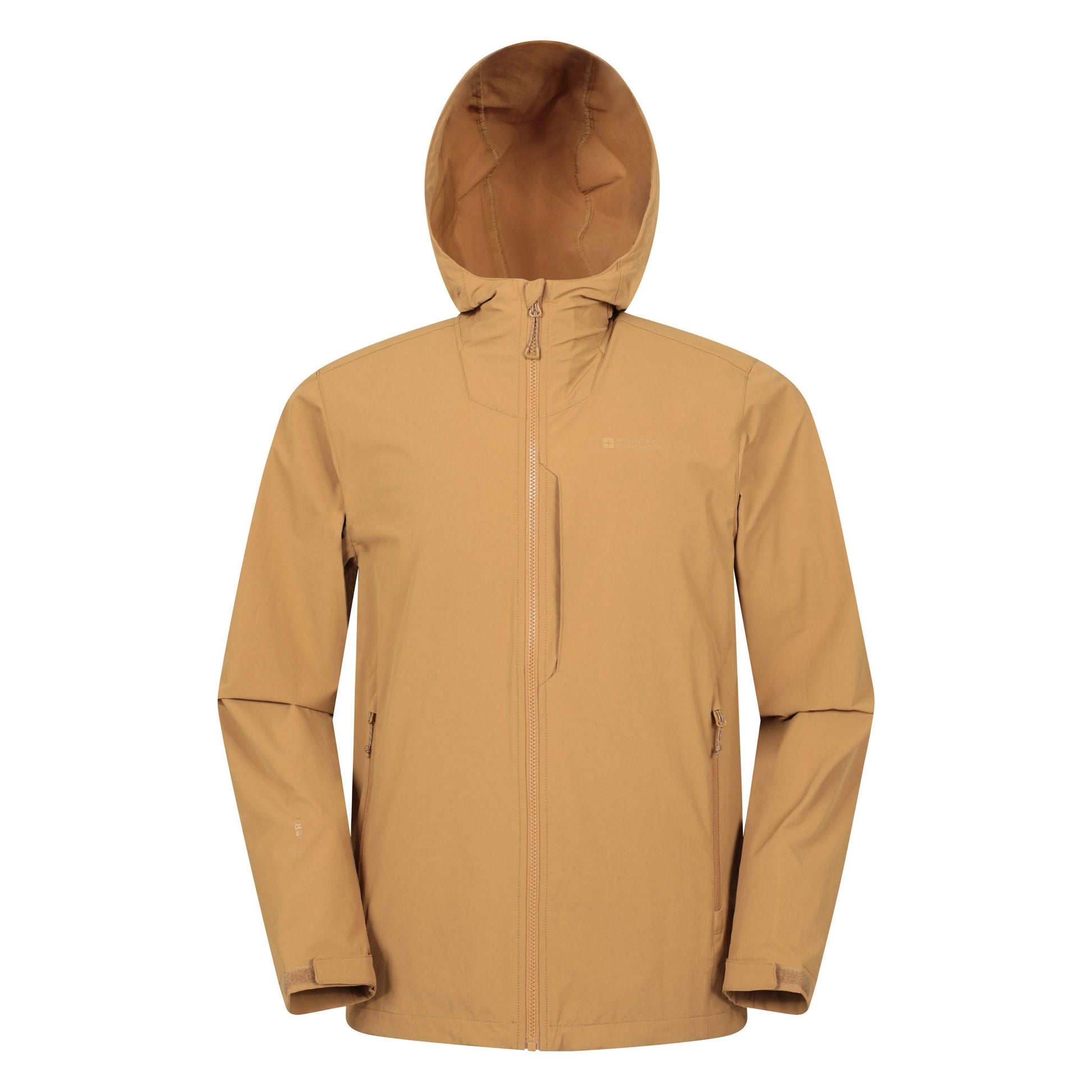 Tan - Front - Mountain Warehouse Mens Retreat Packable Soft Shell Jacket