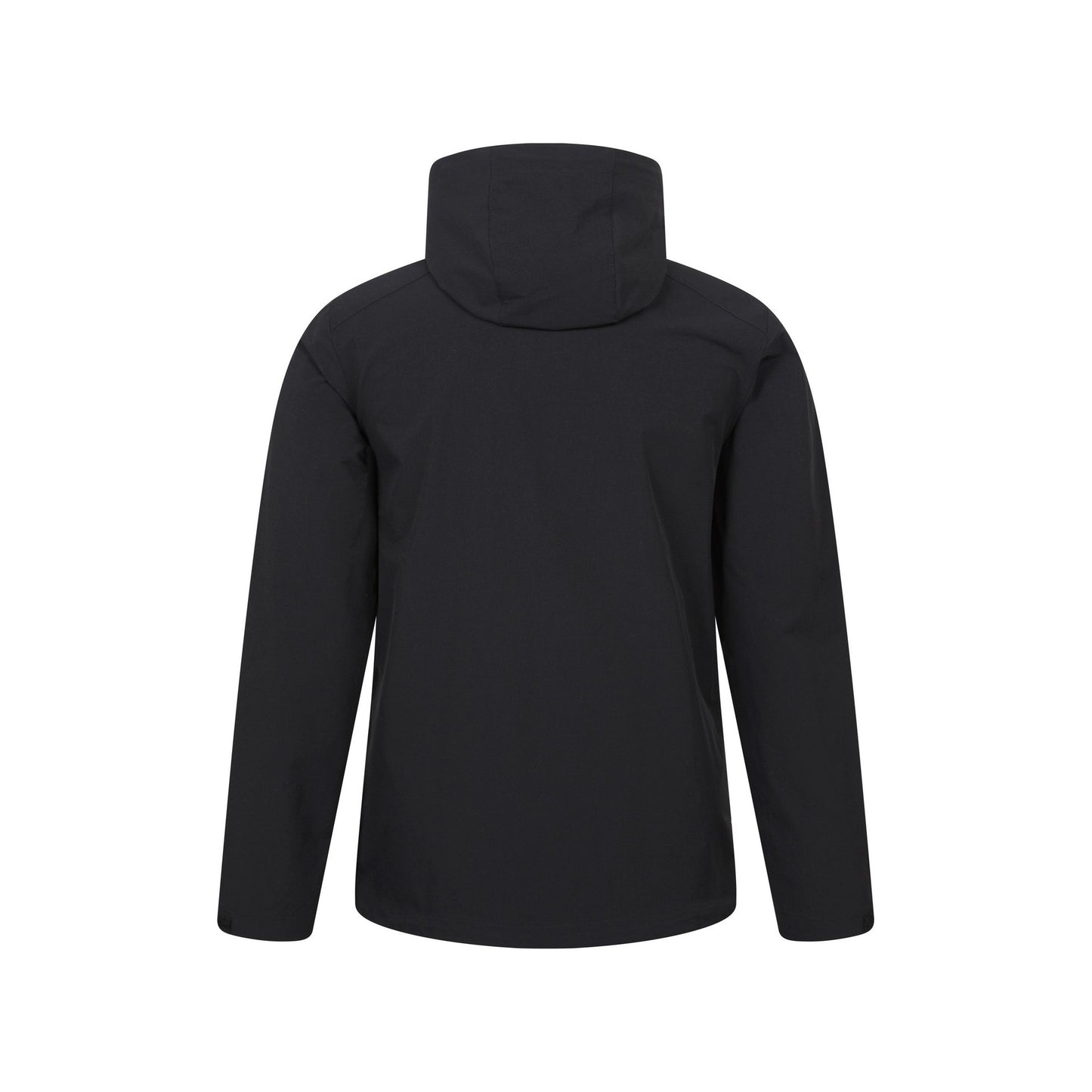 Black - Back - Mountain Warehouse Mens Retreat Packable Soft Shell Jacket