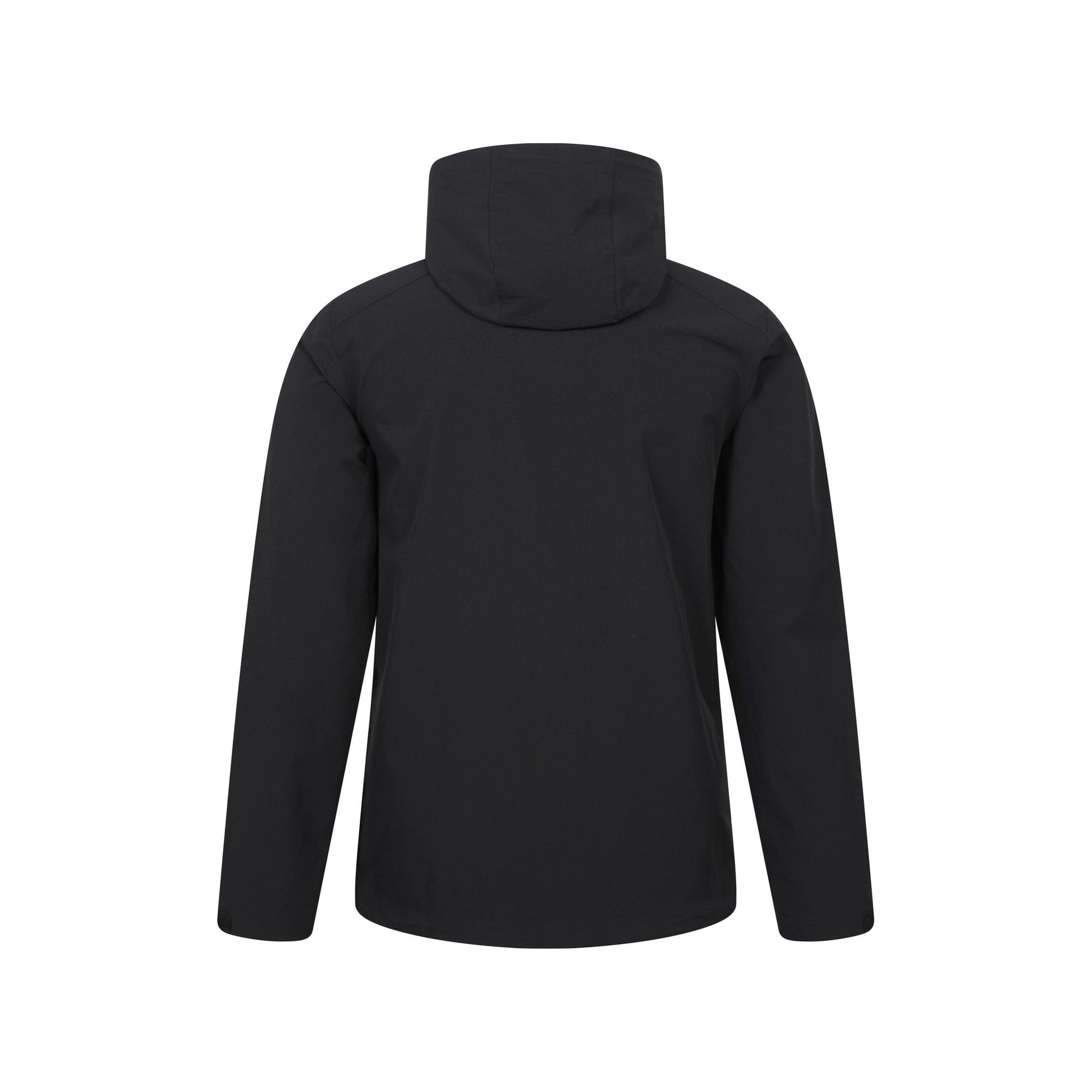 Black - Back - Mountain Warehouse Mens Retreat Packable Soft Shell Jacket