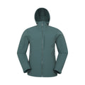 Green - Front - Mountain Warehouse Mens Retreat Packable Soft Shell Jacket