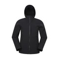 Black - Front - Mountain Warehouse Mens Retreat Packable Soft Shell Jacket