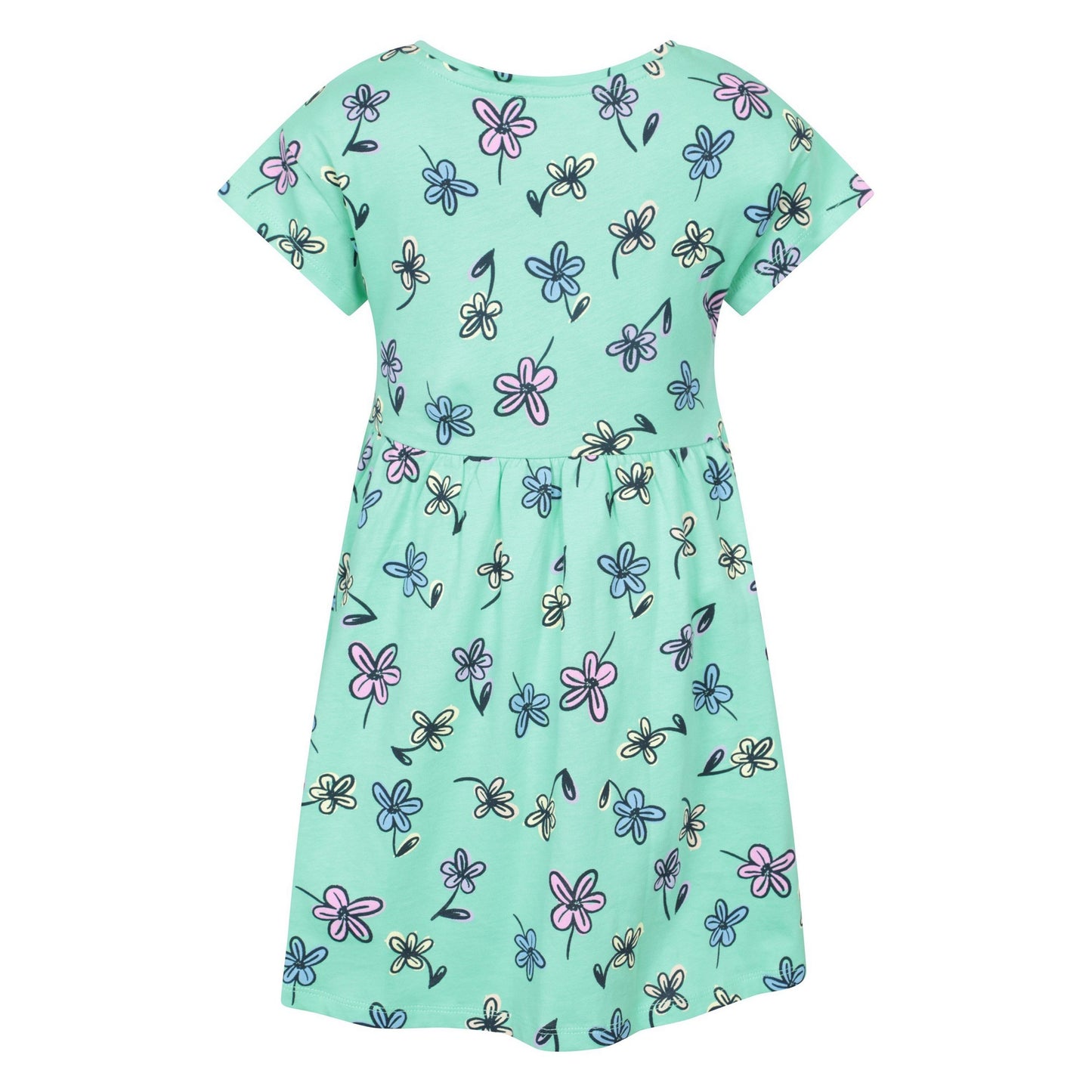 Pale Green - Front - Mountain Warehouse Girls Essentials Lora Floral Dress