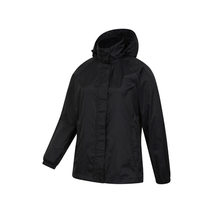 Black - Pack Shot - Mountain Warehouse Womens-Ladies Pakka Jacket and Trousers Set