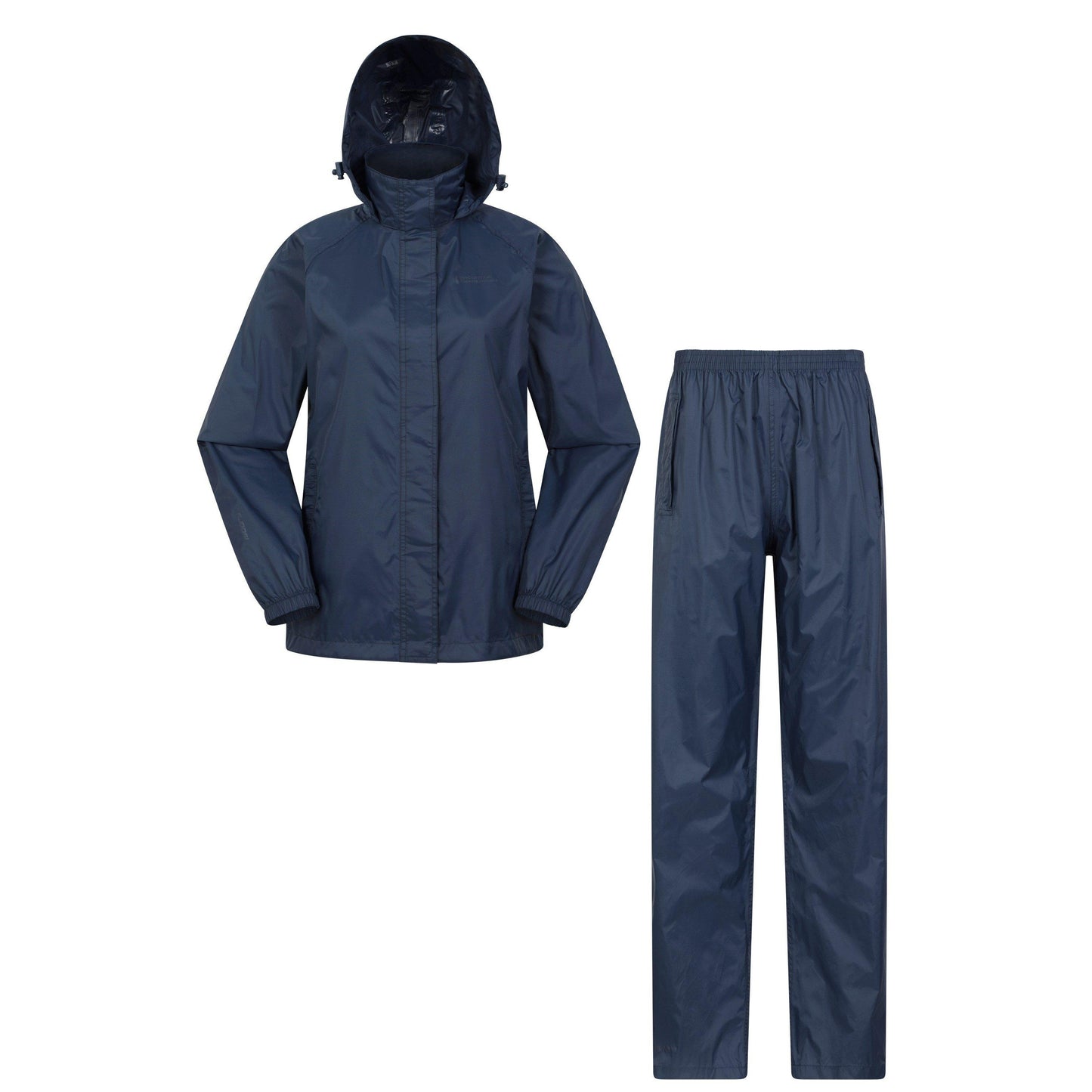 Navy - Front - Mountain Warehouse Womens-Ladies Pakka Jacket and Trousers Set