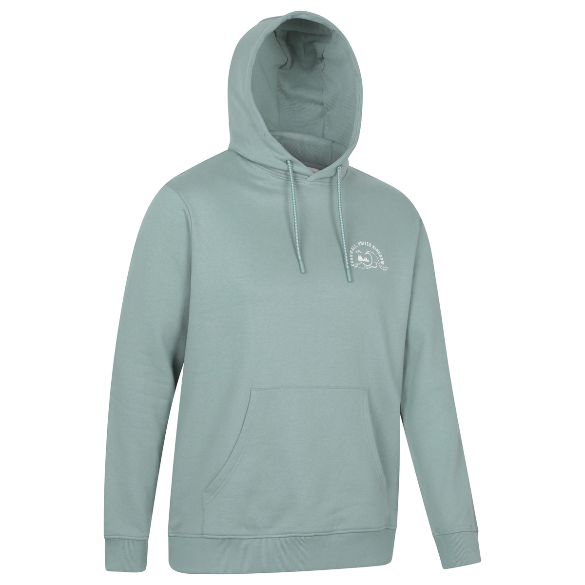 Light Khaki - Side - Mountain Warehouse Mens Regional Cornwall Graphic Hoodie