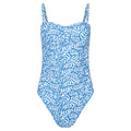 Blue - Front - Mountain Warehouse Womens-Ladies Resort Printed Tummy Control One Piece Swimsuit
