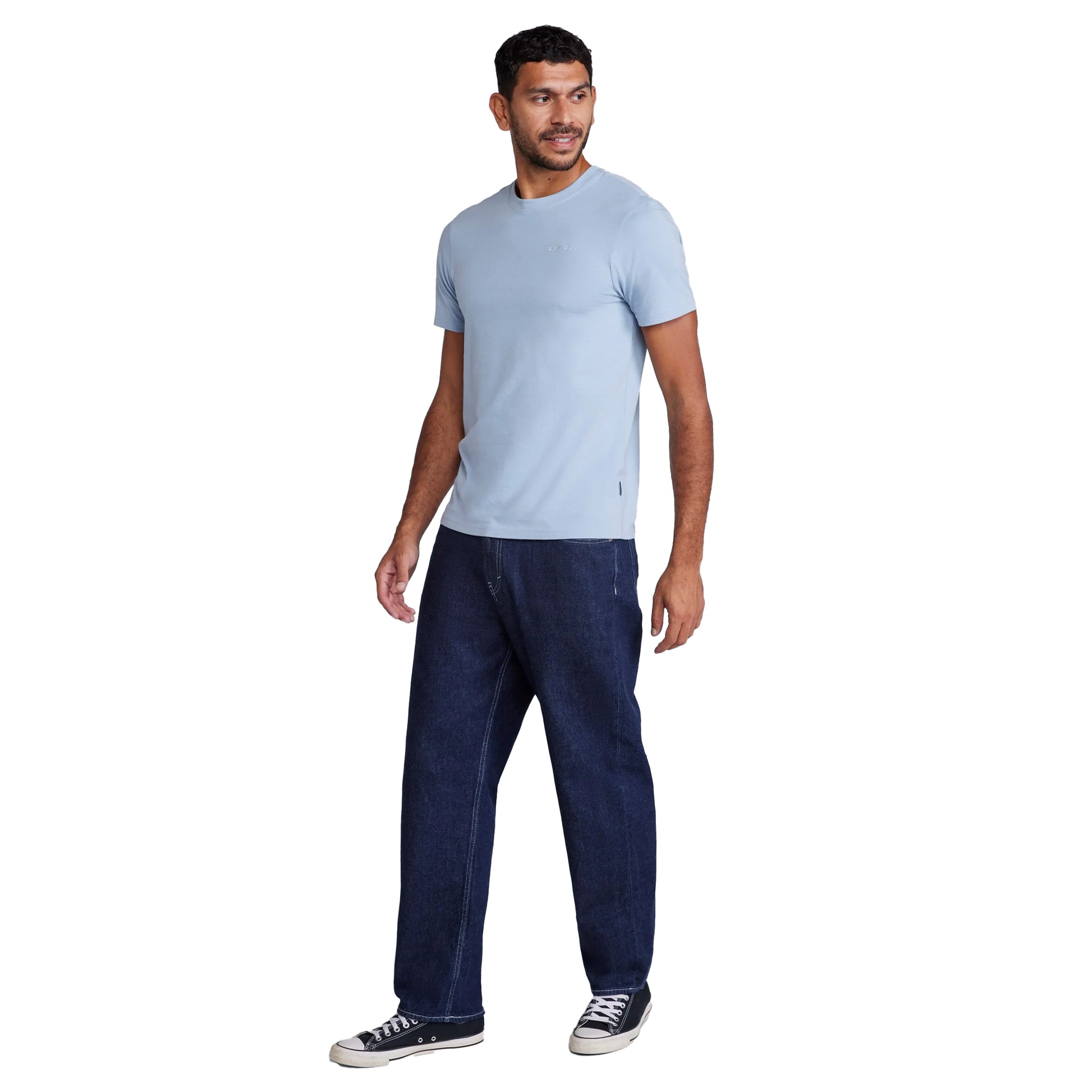 Light Blue - Side - Animal Mens Icon Slim T-Shirt