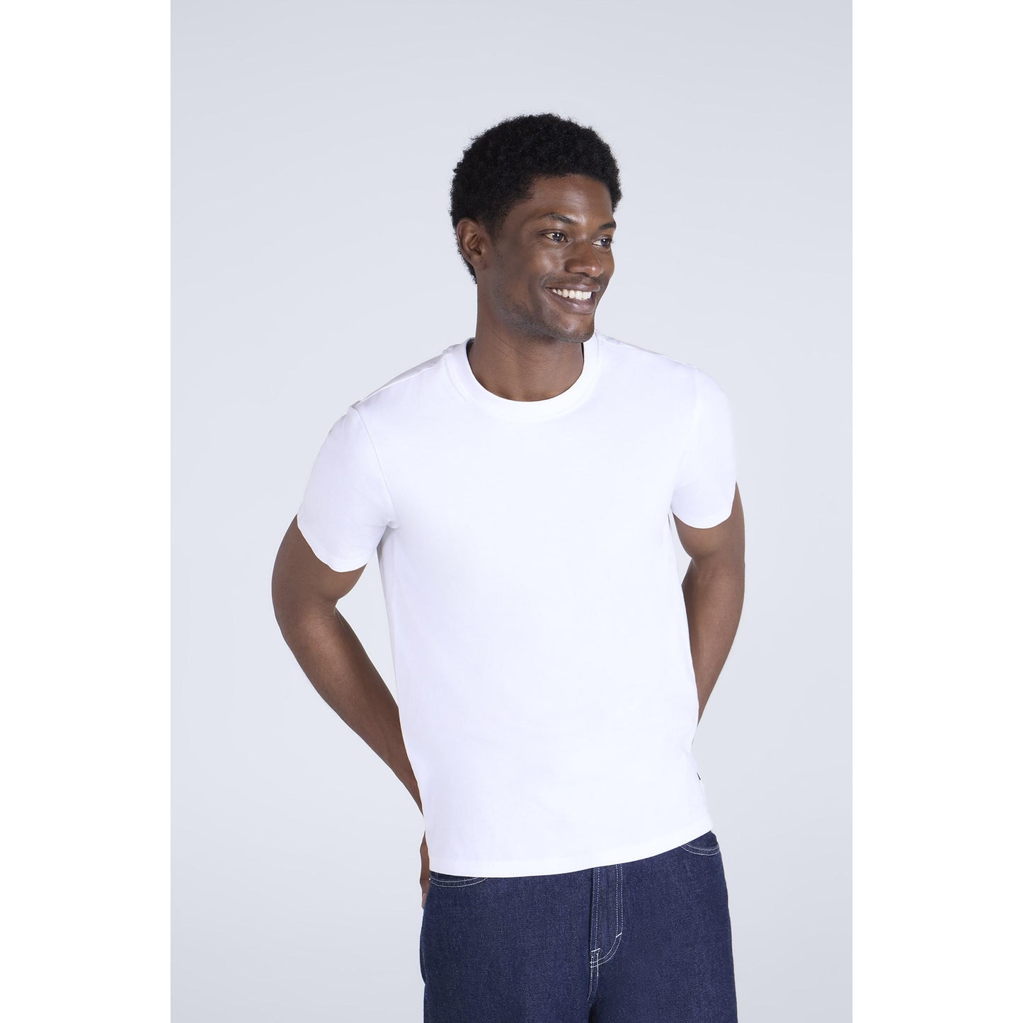 White - Front - Animal Mens Icon Slim T-Shirt