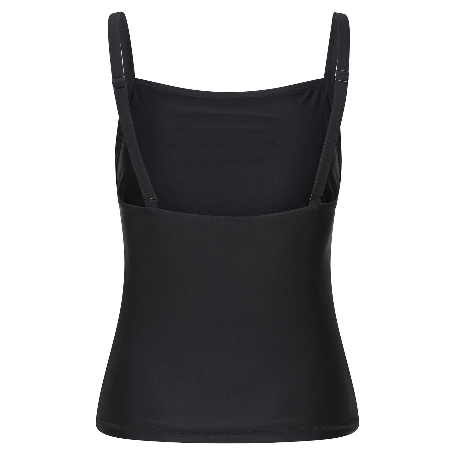 Black - Back - Mountain Warehouse Womens-Ladies Plain Tummy Control Tankini Top