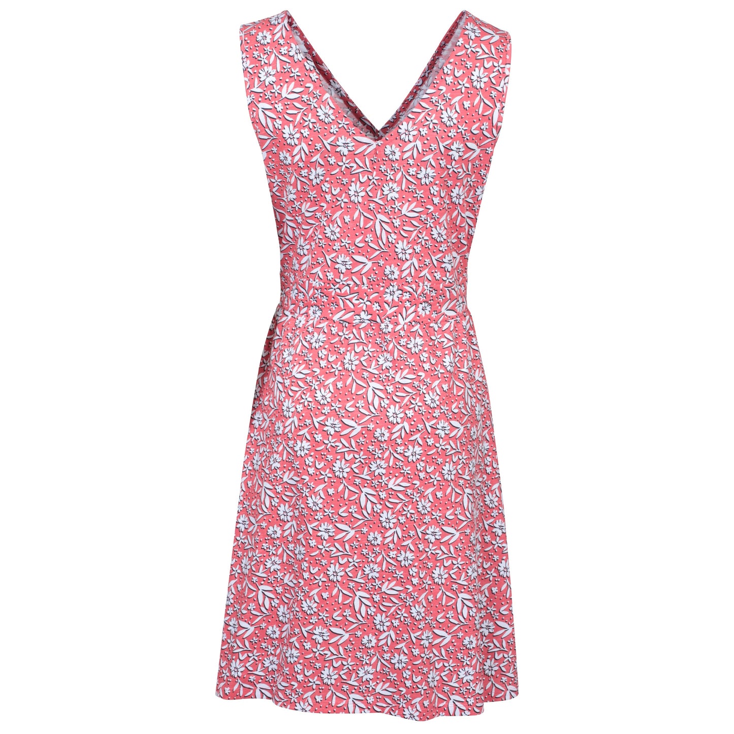 Red - Back - Mountain Warehouse Womens-Ladies Newquay Blossom Sleeveless Midi Dress