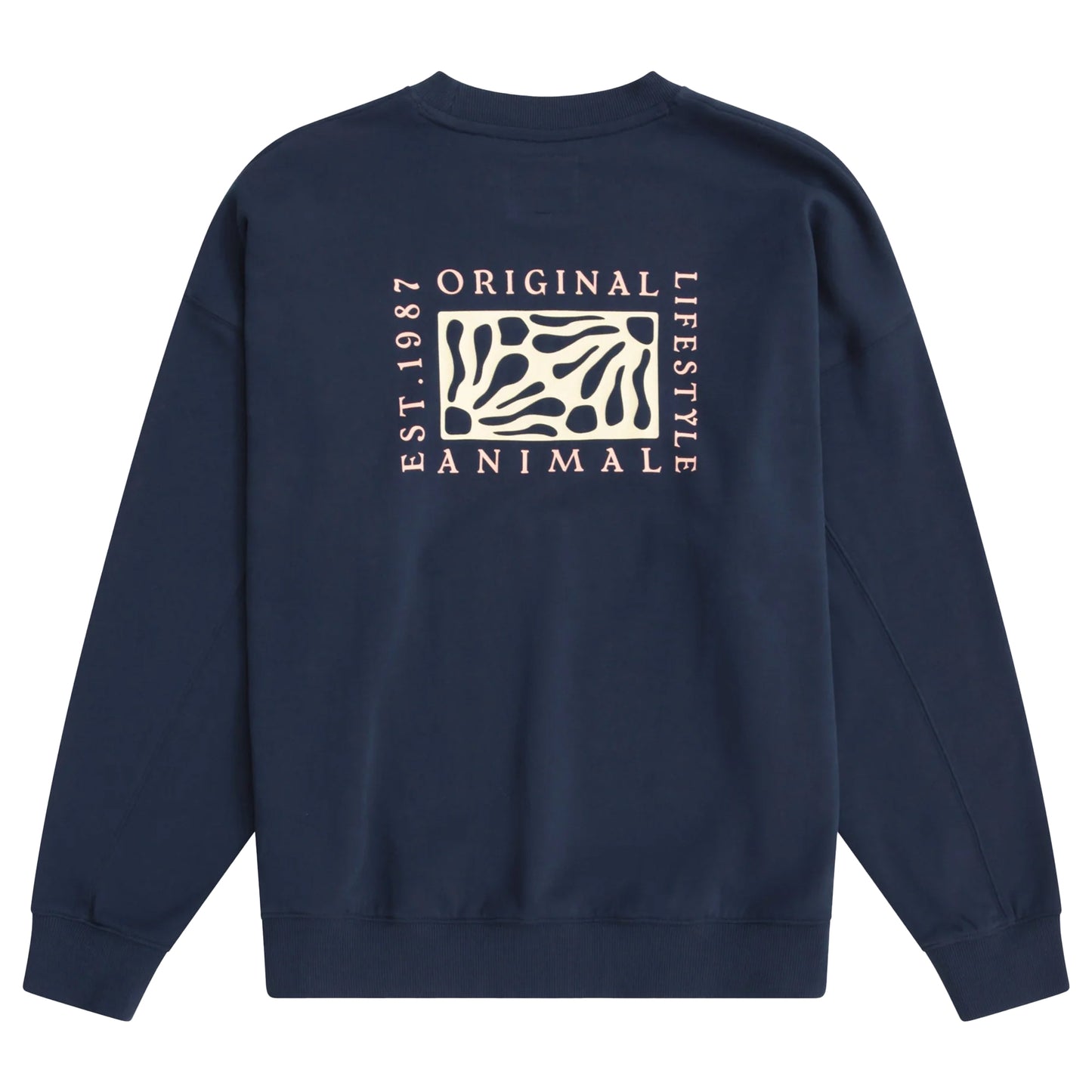 Navy - Back - Animal Womens-Ladies Dakota Sweatshirt