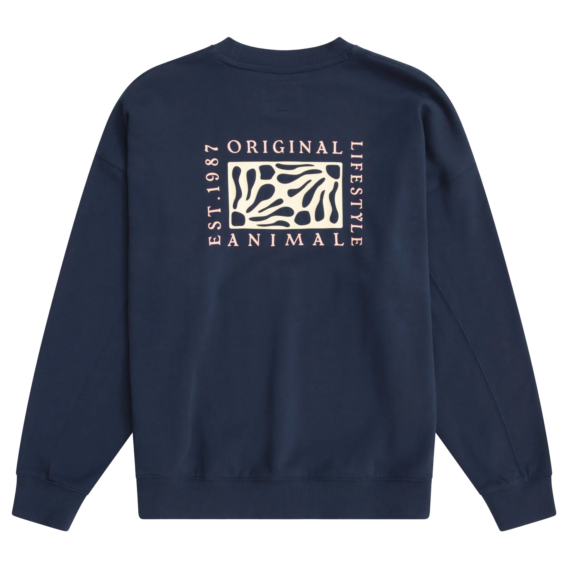 Navy - Back - Animal Womens-Ladies Dakota Sweatshirt