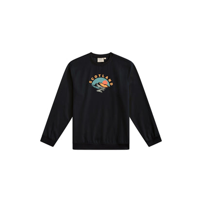 Black - Front - Mountain Warehouse Mens Scotland Graphic Crew Neck Sweatshirt