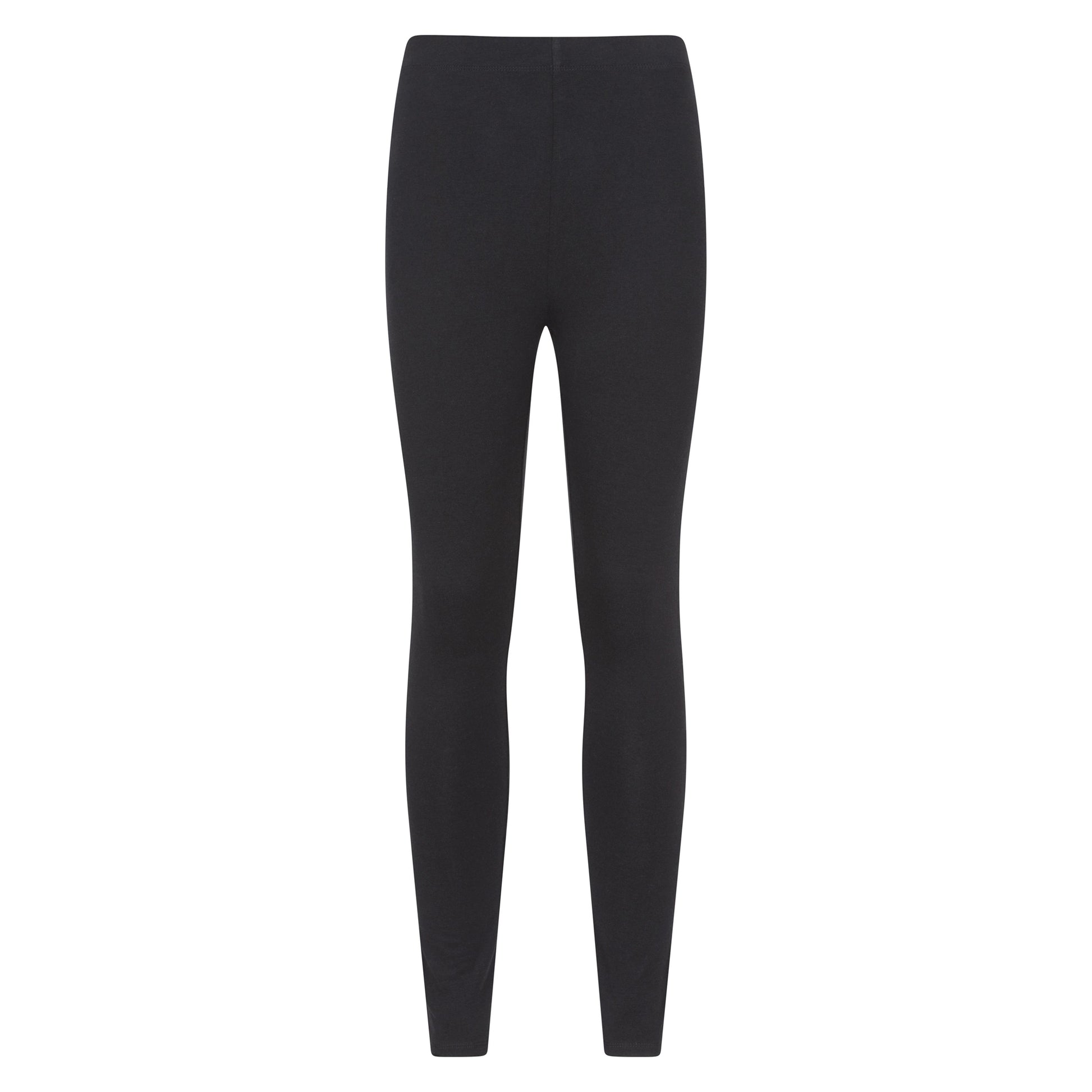 Navy-Black - Side - Mountain Warehouse Womens-Ladies Cotton Blend Leggings (Pack of 2)