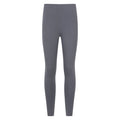 Grey-Black - Back - Mountain Warehouse Womens-Ladies Cotton Blend Leggings (Pack of 2)