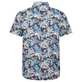 Blue - Back - Mountain Warehouse Mens Tropical Floral Short-Sleeved Shirt