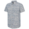 Corn Blue - Side - Mountain Warehouse Mens Tropical Floral Short-Sleeved Shirt