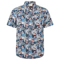Blue - Front - Mountain Warehouse Mens Tropical Floral Short-Sleeved Shirt