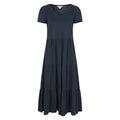 Navy - Front - Mountain Warehouse Womens-Ladies Malaga Tiered Broderie Sleeve Dress