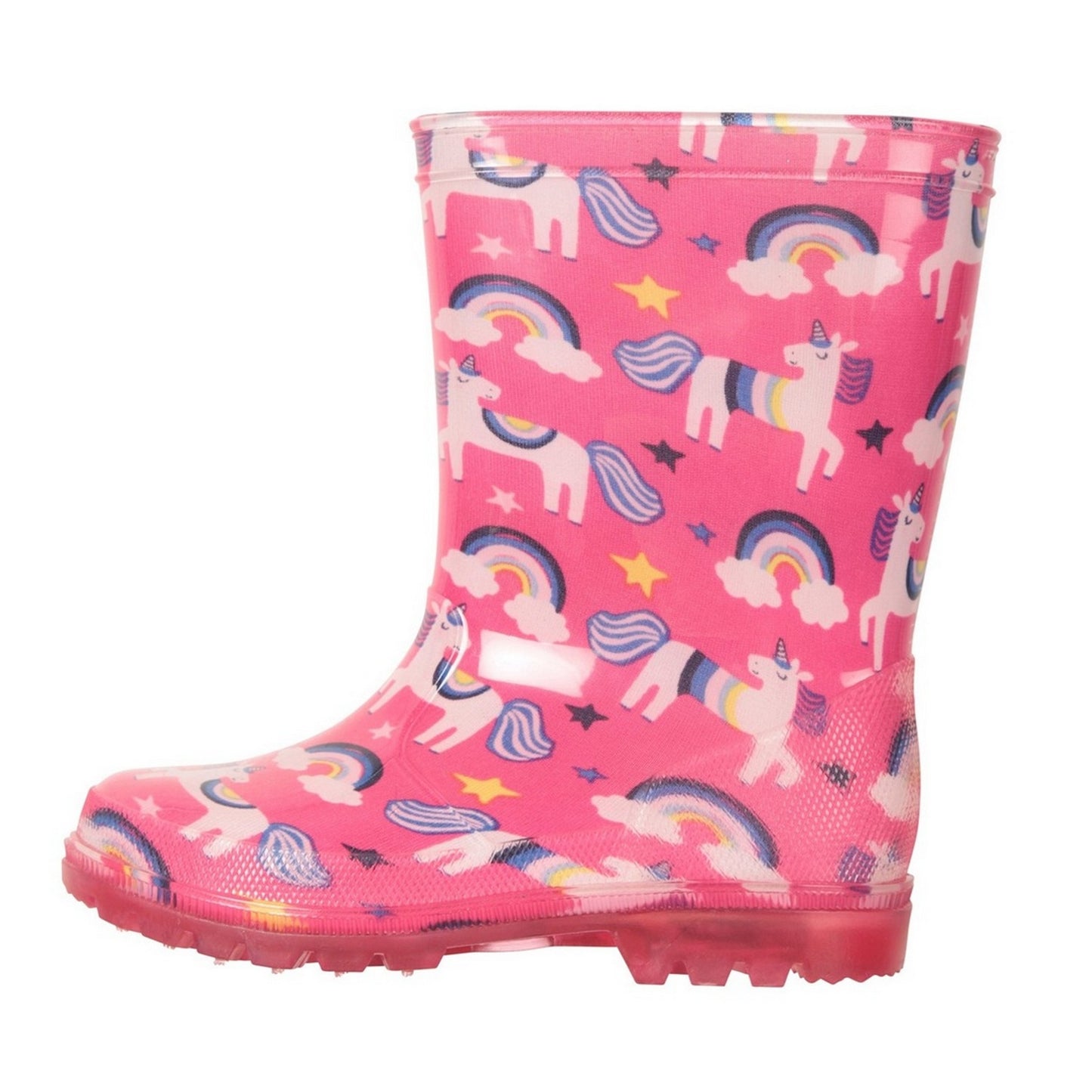 Pink - Lifestyle - Mountain Warehouse Toddler Splash Light Up Wellington Boots
