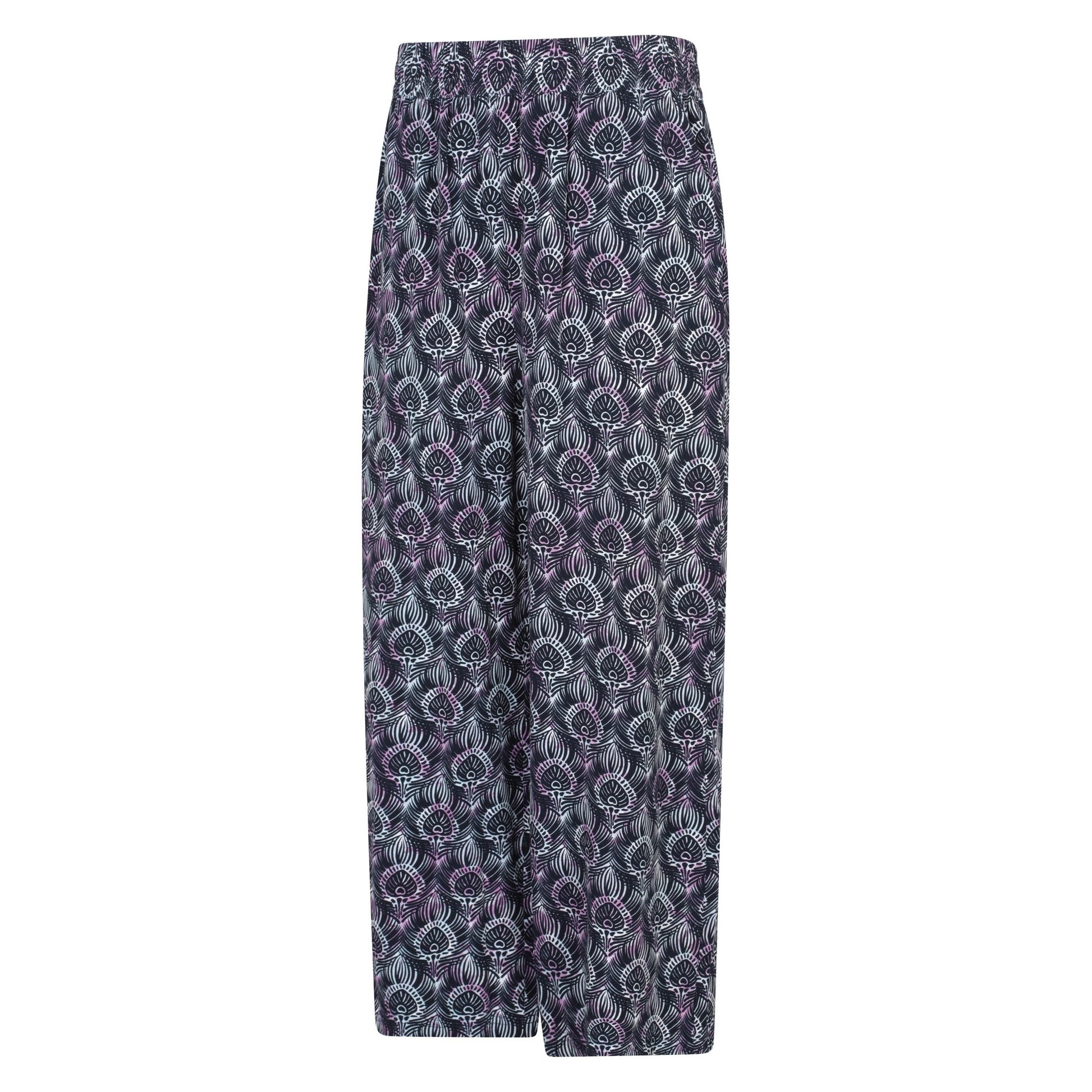 Navy - Lifestyle - Mountain Warehouse Womens-Ladies Fowey Lightweight Peacock Feather Trousers
