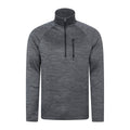 Grey - Front - Mountain Warehouse Mens Half Zip Midlayer