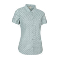Light Khaki - Side - Mountain Warehouse Womens-Ladies Coconut Tree Short-Sleeved Shirt