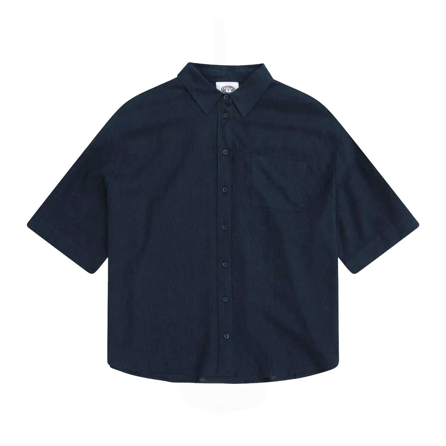 Navy - Front - Animal Womens-Ladies Nova Linen Shirt