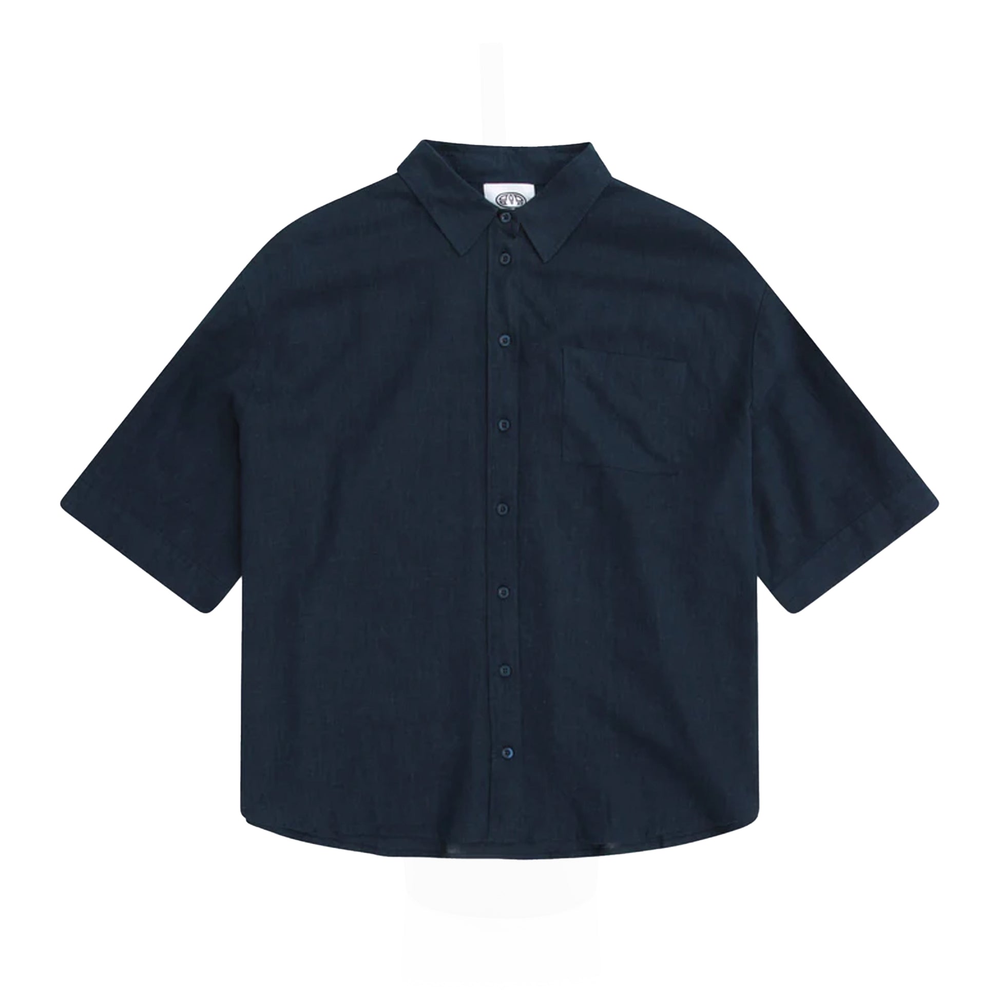 Navy - Front - Animal Womens-Ladies Nova Linen Shirt