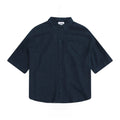 Navy - Front - Animal Womens-Ladies Nova Linen Shirt