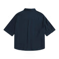 Navy - Back - Animal Womens-Ladies Nova Linen Shirt