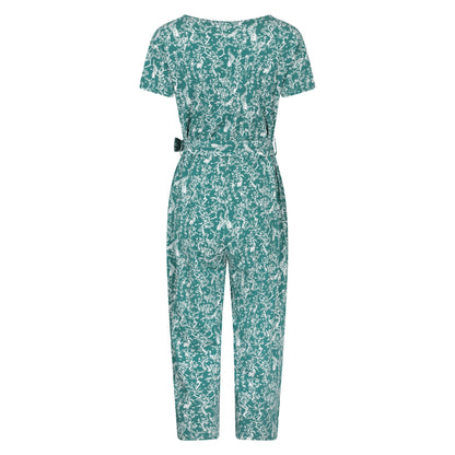 Teal - Back - Mountain Warehouse Womens-Ladies Crane Wrap Jumpsuit