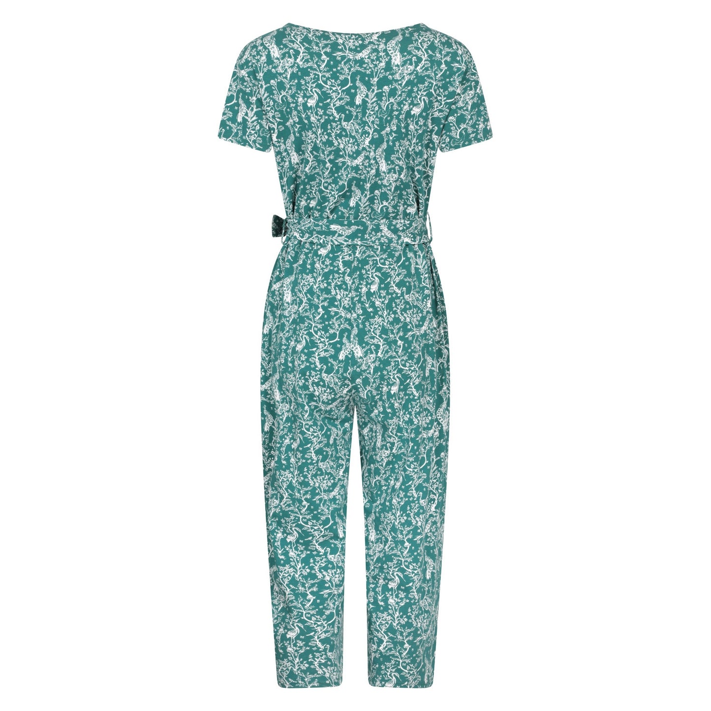 Teal - Back - Mountain Warehouse Womens-Ladies Crane Wrap Jumpsuit