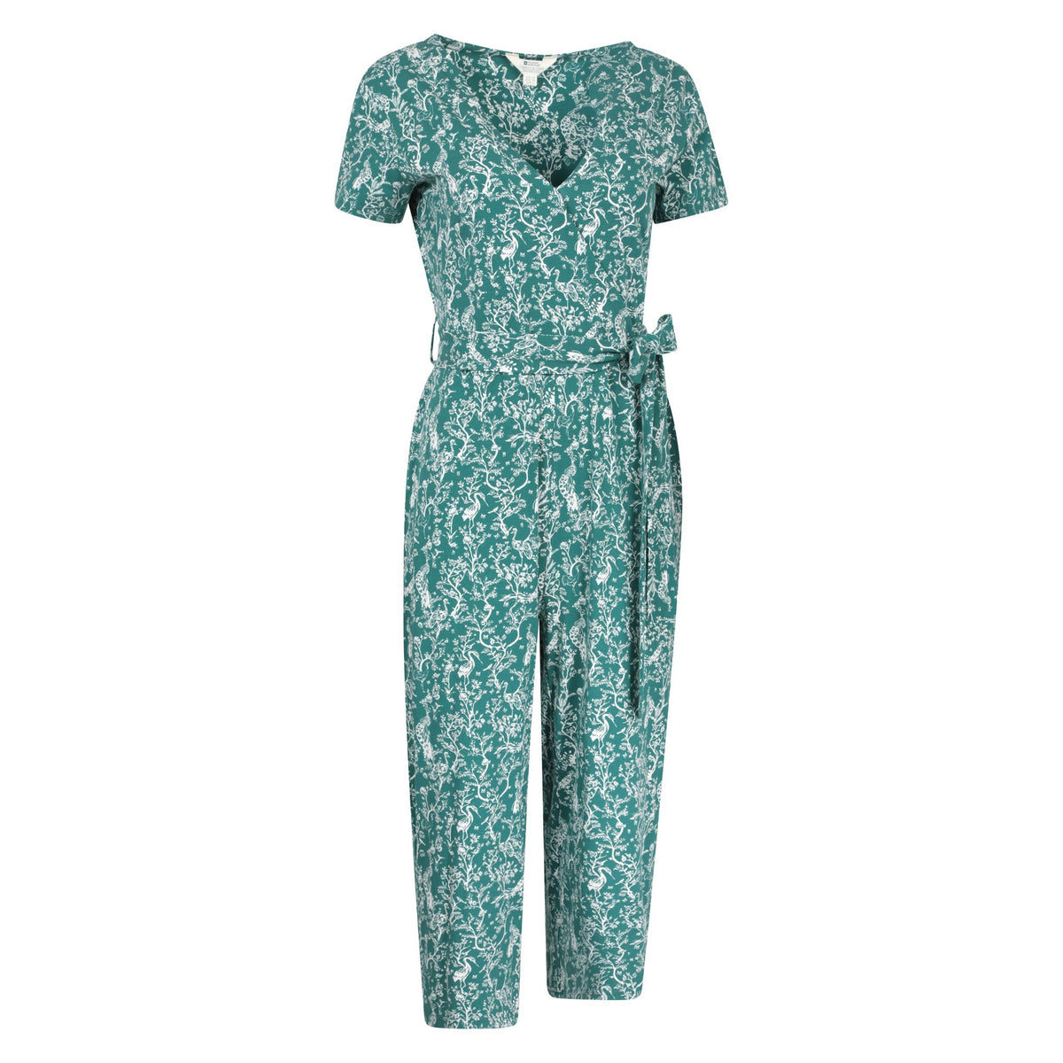 Teal - Side - Mountain Warehouse Womens-Ladies Crane Wrap Jumpsuit