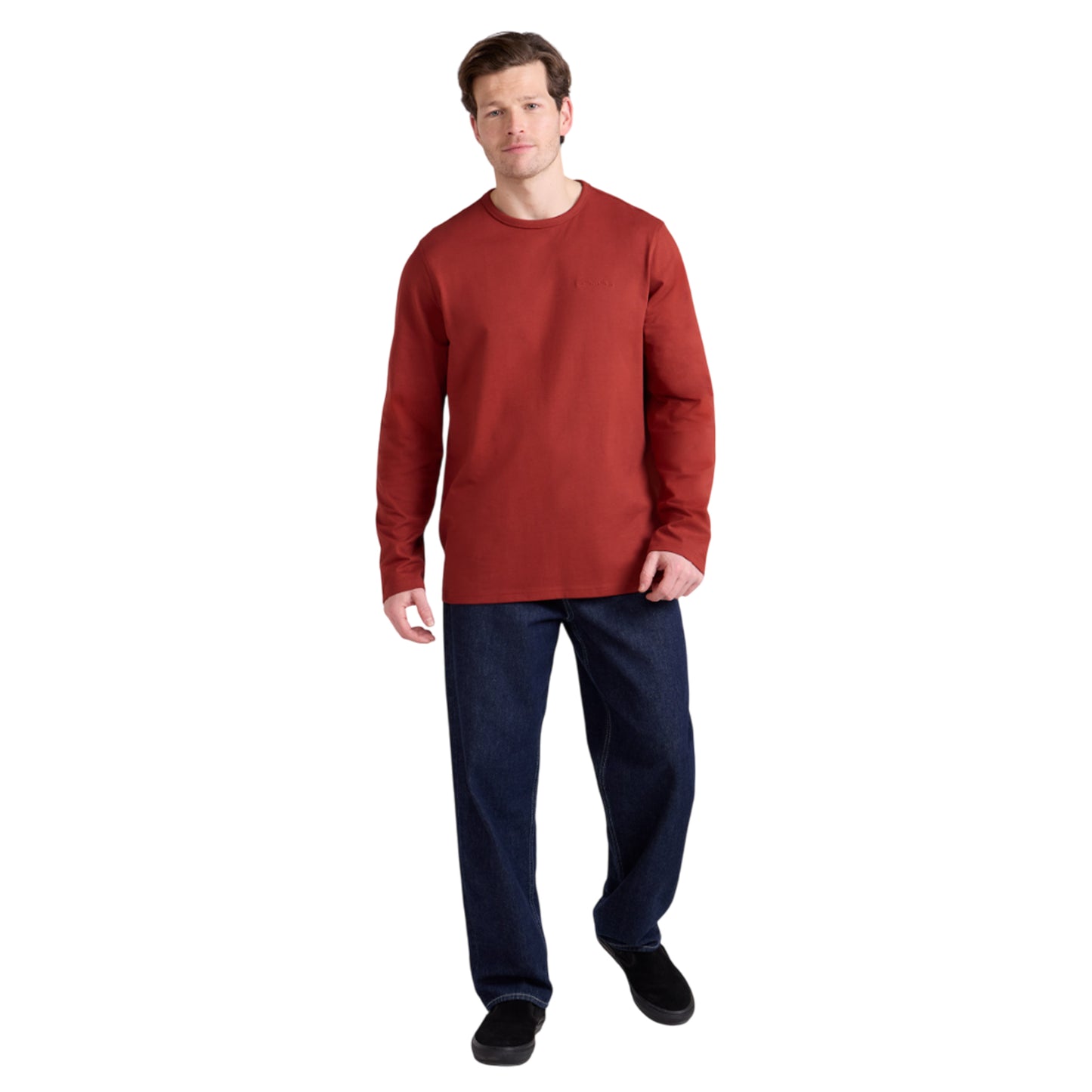 Rust - Side - Animal Mens Otis Long-Sleeved T-Shirt